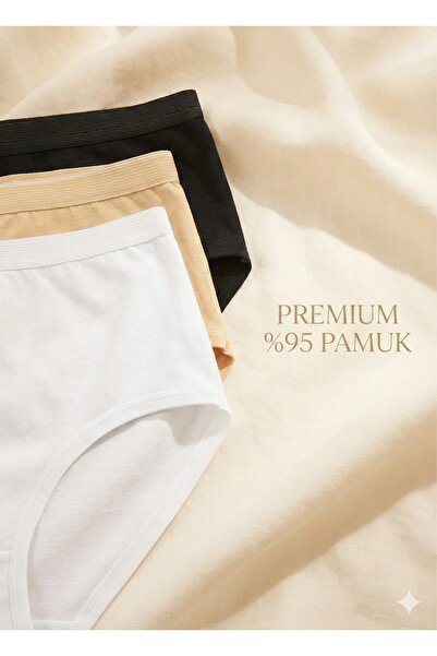 NIA UNDERWEAR سراويل داخلية قطنية مكونة من 3 قطع