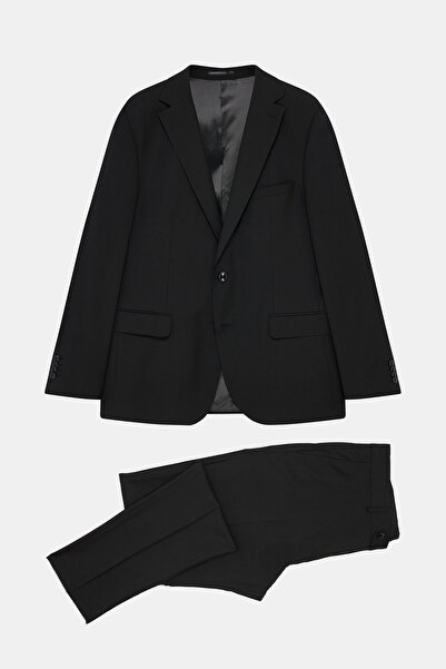W Collection Black Buttoned Suit