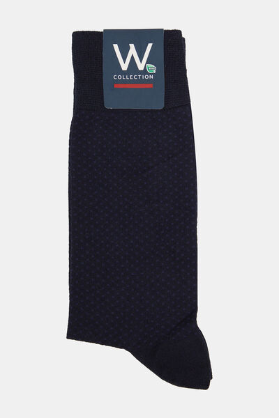 W Collection Dark Blue Bamboo Socks
