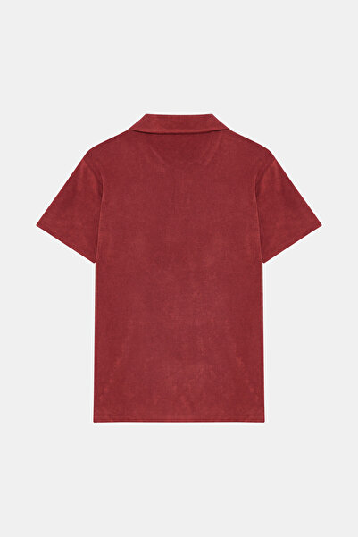 W Collection Red polo collar t-shirt