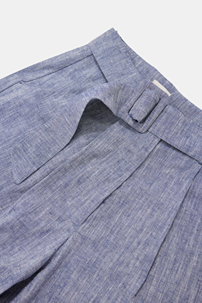 W Collection Blue Pleated Shorts