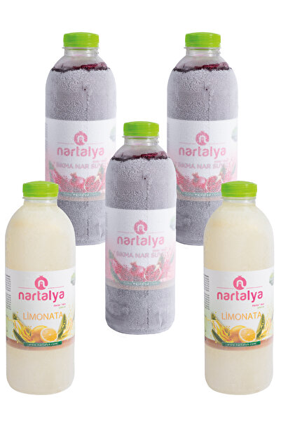 nartalya Sıkma Nar Suyu 3 Adet 950 ml Ve Limonata 2 Adet 900 ml