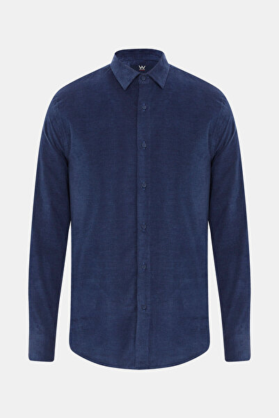 W Collection Relax Fit Indigo Trophy Soft Collar Shirt