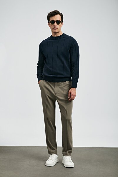 Lufian 112190329 Simon Smart Men's Chino Pants Slim Fit Men's Pants Toprak