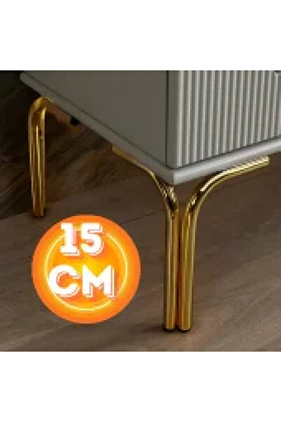 CAN METAL 15 CM METAL MAGNOLİA KOLTUK AYAĞI MOBİLYA AYAĞI ÜNİTE AYAĞI KONSOL ...