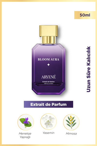 aryene Bloom Aura Début – Extrait de Parfum Kadın Parfümü 50 ml | Narin Çiçeksi & Odunsu | Uzun Süre Kalıcı