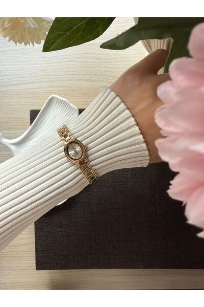 rubsey Retro Minimal Boncuk Kordon Vintage Kadın Kol Saati Yuvarlak