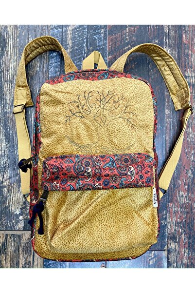 street&bagdnz حقيبة ظهر مطرزة بنمط عرقي أصيل من Life Tree، حقيبة مقاومة للماء للاستخدام اليومي أثناء السفر