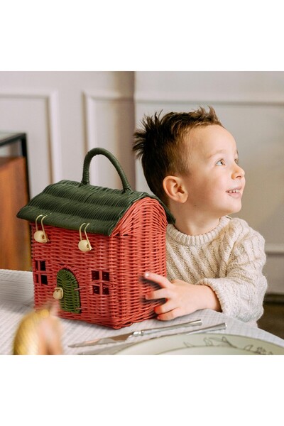 Mylamp Colorful Home Rattan Home Decorative Bag - Basket