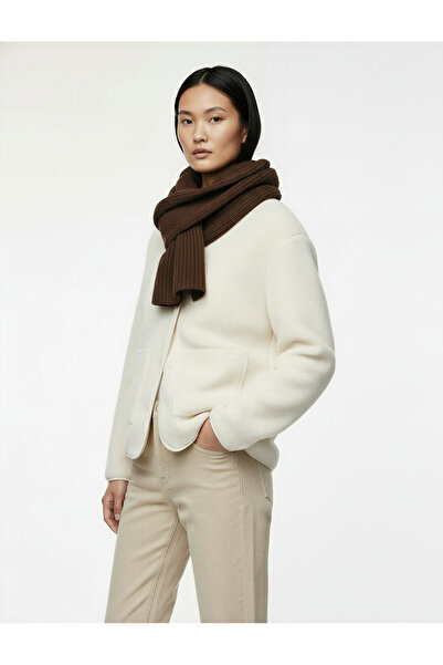 Koton Uzun Kollu Düğmeli Cep Detaylı Bisiklet Yaka Peluş Ceket