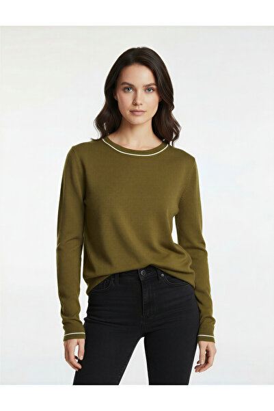 Koton Πλεκτό πουλόβερ με κοντό μανίκι Crew Neck