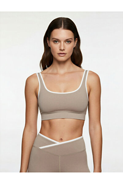 Koton Спортен сутиен без презрамки с U-образно деколте