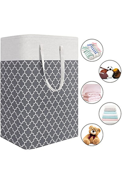 Generic Leon Home Foldable Waterproof Laundry Basket - Gray Lantern
