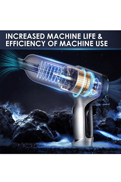 Generic Leon Home Cordless Car & Home Vacuum Cleaner - 19000Pa Brushless Handheld