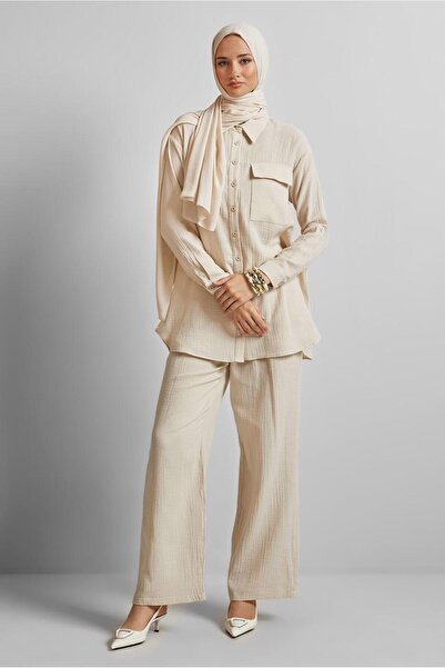 Alvina Cotton Muslin Pants Suit 45555