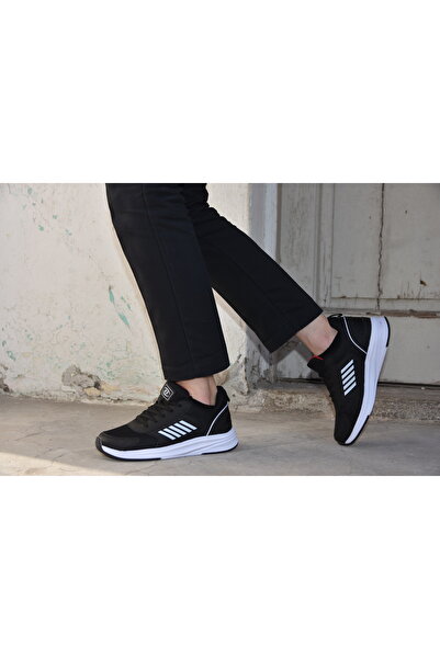 M.P. 231 1106 Comfolite Зручна внутрішня підошва Легкі шнуровані унісекс спортивні кросівки ЧОРНО-БІЛІ