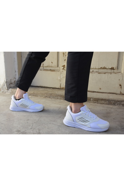 M.P. 231 1106 Comfolite Зручна внутрішня підошва Легкі шнуровані унісекс спортивні кросівки БІЛИЙ