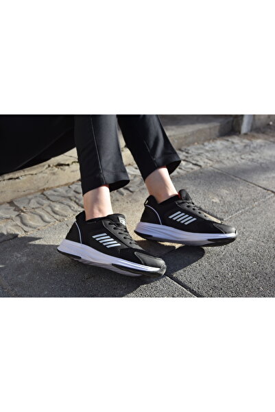 M.P. 231 1106 Comfolite Зручна внутрішня підошва Легкі шнуровані унісекс спортивні кросівки ЧОРНО-БІЛІ