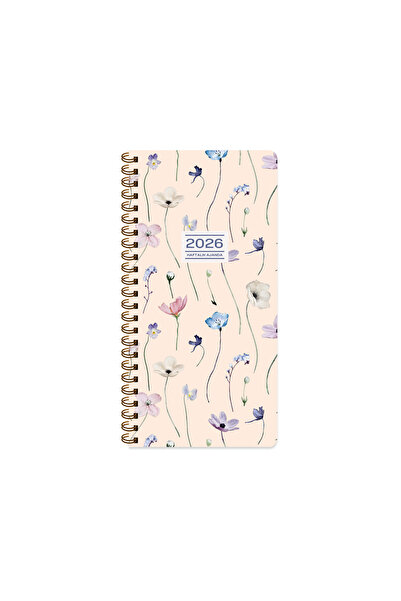KESKİN COLOR Keskin 2026-8*16 Weekly Spiral Pocket Agenda - Pastel
