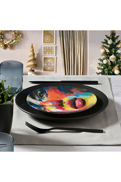 Güral Porselen Camelia 6 Parça Bone Pasta Takımı - 2090