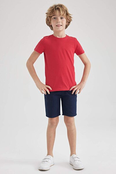 DeFacto Boy's Crew Neck Basic Short Sleeve T-Shirt K1687A623Sm