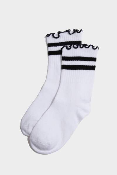 DeFacto Детски памучни дълги чорапи, 2 чифта F7213A8NS