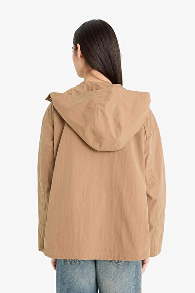 DeFacto Waterproof Regular Fit Hooded Snap Coat E8620Ax25Au