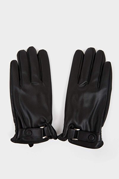 DeFacto Faux Leather Men's Gloves - A6624ax23wn