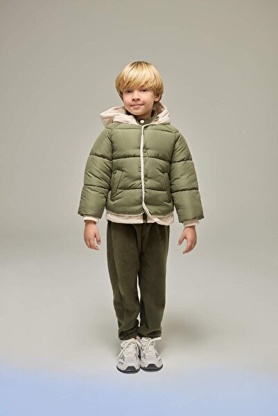 DeFacto Baby Boy Waterproof Hooded Inflatable Coat C3462A524Wn