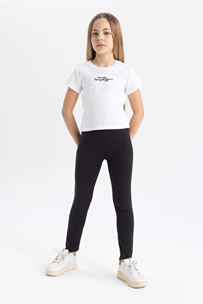 DeFacto Κοριτσίστικο μακρύ βασικό ίσιο κολάν B5654A824SP