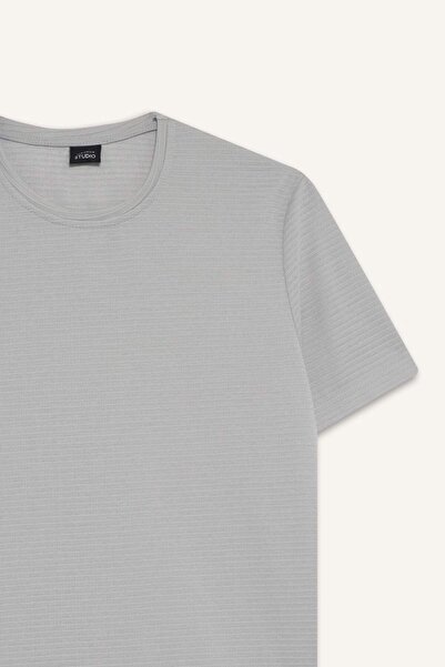 DeFacto Slim Fit Slim Fit Crew λαιμόκοψη κοντομάνικο Basic μονόχρωμο μπλουζάκι M6608AZ22SP