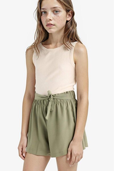 DeFacto Girl's Crew Neck Basic Plain Undershirt Z7815A625Hs