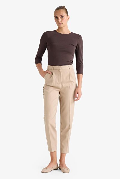 DeFacto Crew Neck Long Sleeve Snap Fastener Bodysuit D6915Ax25Au