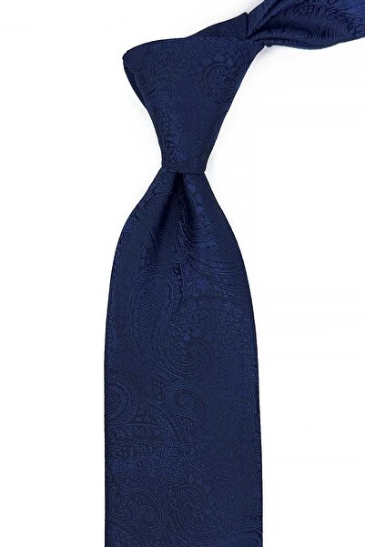 Kravatkolik Синій шарф з візерунком Класичний краватка KK13123