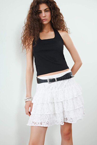 DeFacto Slim Fit Slim Fit Halter Neck Tank Top F6279Ax25Sm