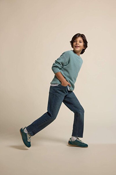 DeFacto Чоловічі джинсові штани прямого крою D7087A825SP для хлопчика D7087A825SP