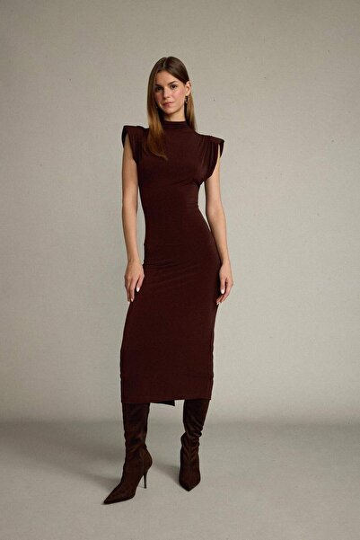 DeFacto Αμάνικο μίντι φόρεμα με γιακά G0395AX25SM