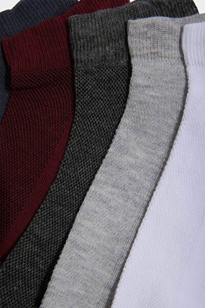DeFacto Men's 5-Pack Cotton Booties Socks F5276Axns