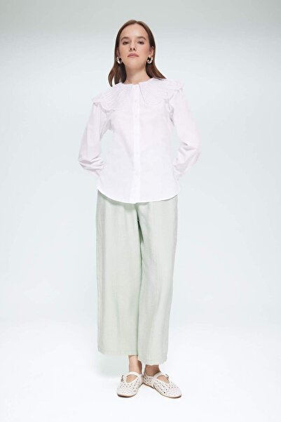 DeFacto Μακρυμάνικο πουκάμισο με φαρδύ γιακά από ποπλίνα, τυπική εφαρμογή, μακρυμάνικο πουκάμισο Hijab Tunic F2731AX25SM