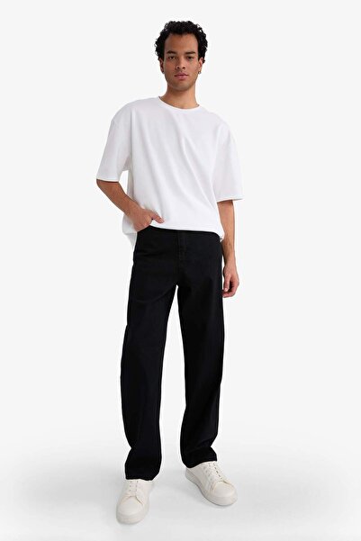 DeFacto Φαρδιά Εφαρμογή Φαρδιά Εφαρμογή Κανονική Μέση Φαρδύ Τζιν Παντελόνι E5388ax25sp