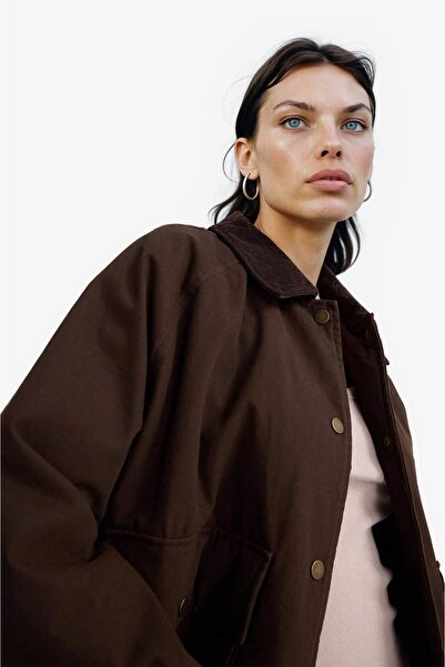 DeFacto Regular Fit Polo-Yaka Baumwollmantel F0037AX25AU