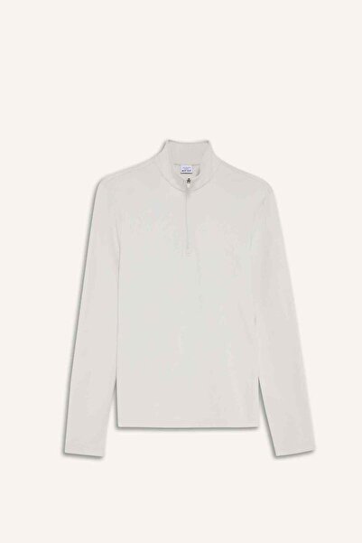 DeFacto Defactofit Standard Fit Mock Neck Zippered Sportsman Sweatshirt F1687Ax25Wn