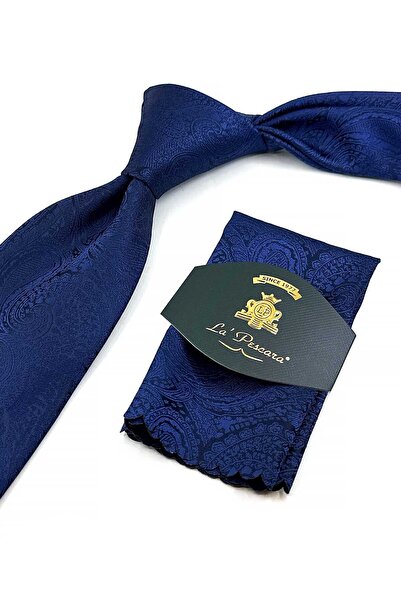 Kravatkolik Синій шарф з візерунком Класичний краватка KK13123
