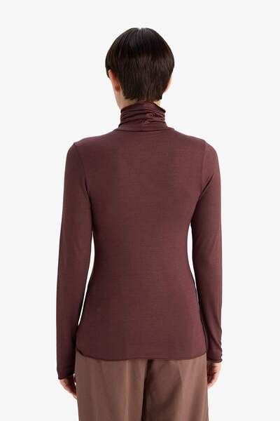 DeFacto Modal Cashmere Soft Textured Turtleneck Long Sleeve Top-Fall in Love F3167Ax25Au