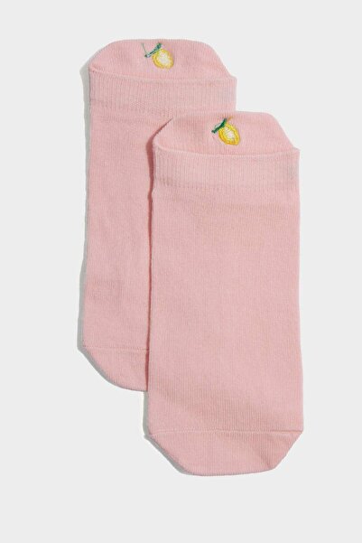 DeFacto Girl's 3-Piece Cotton Booties Socks F9500A8Ns