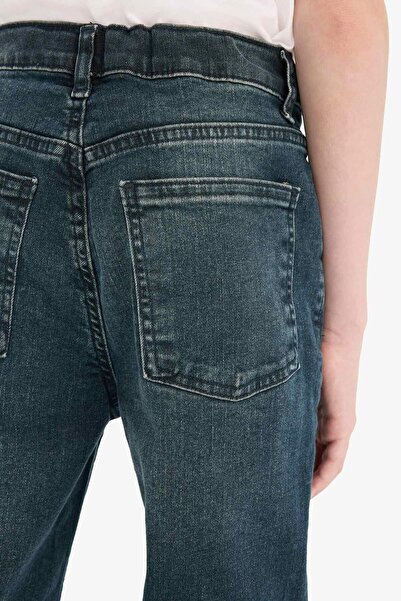 DeFacto Чоловічі джинсові штани прямого крою D7087A825SP для хлопчика D7087A825SP