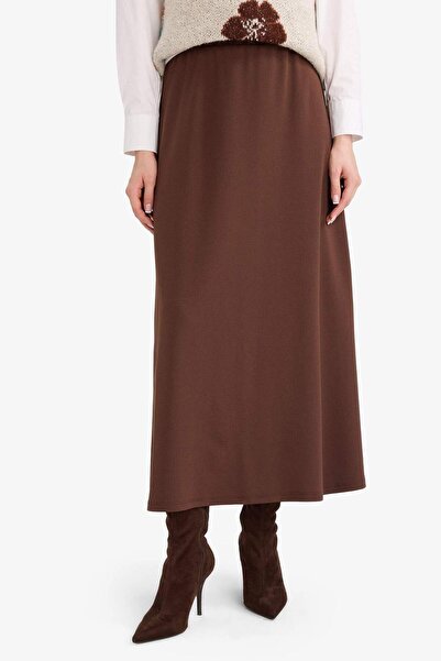 DeFacto A-Line Crepe Maxi Skirt A4706Ax25Wn