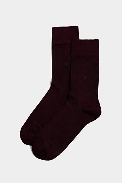 DeFacto Men's Seamless 2-Piece Mercerized Long Socks E7852Axns