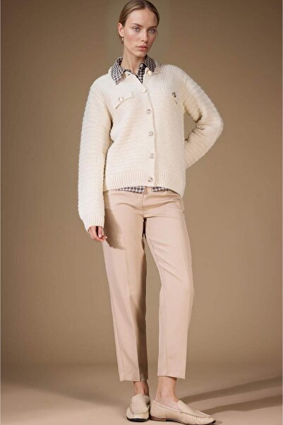 DeFacto Regular Fit Crew Neck Knitwear Cardigan F4080Ax25Wn