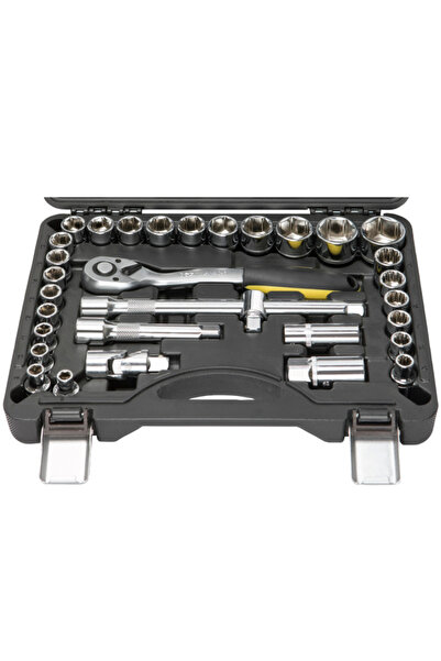Nt Tools Ncset32 32 Piece 1/2 Inch Six and Twelve Point Cr-V Socket Set